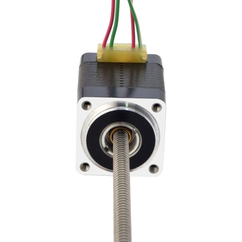 NEMA 8 Sabit Olmayan Acme Doğrusal Adım Motoru 0,5A 28,2 mm Yığın Vida Bağlantısı 2 mm (0,07874") Bağlantı Uzunluğu 150 mm