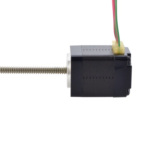 NEMA 8 Sabit Olmayan Acme Doğrusal Adım Motoru 0,5A 28,2 mm Yığın Vida Bağlantısı 1 mm (0,03937") Bağlantı Uzunluğu 150 mm