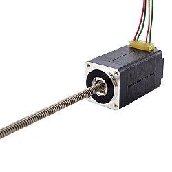 NEMA 8 Sabit Olmayan Acme Doğrusal Adım Motoru 0,5A 38,2 mm Yığın Vida Bağlantısı 2 mm (0,07874") Bağlantı Uzunluğu 150 mm
