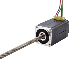 NEMA 8 Sabit Olmayan Acme Doğrusal Adım Motoru 0,5A 38,2 mm Yığın Vida Bağlantısı 1 mm (0,03937") Bağlantı Uzunluğu 150 mm