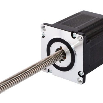Nema 23 66 mm'lik 2,5 A'lık Bağlayıcı Olmayan Kablo 1,5875 mm (0,0625") Uzunluk 250 mm