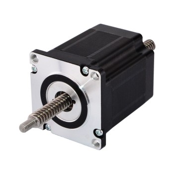 Nema 23 66 mm'lik 2,5 A'lık Bağlayıcı Olmayan Kablo 10,16 mm (0,4") Uzunluk 150 mm