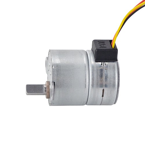 Φ25x30,5 mm PM Stepper Motor 100:1 Dişli Oranlı Mahmuzlu Dişli Kutusu