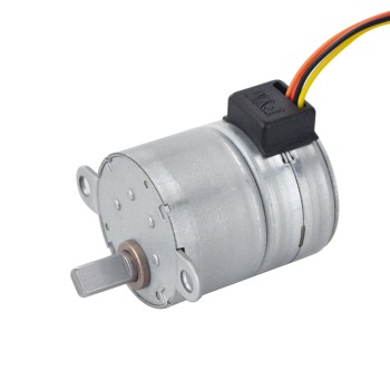 Φ25x30,5 mm PM Stepper Motor 100:1 Dişli Oranlı Mahmuzlu Dişli Kutusu