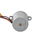 Φ25x25mm PM Stepper Motor W/Dişli Oranı 10:1 Mahmuzlu Dişli Kutusu