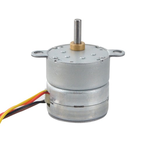 Φ25x25mm PM Stepper Motor W/Dişli Oranı 10:1 Mahmuzlu Dişli Kutusu