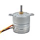 Φ25x25mm PM Stepper Motor W/Dişli Oranı 10:1 Mahmuzlu Dişli Kutusu