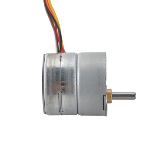Φ25x25mm PM Stepper Motor W/Dişli Oranı 10:1 Mahmuzlu Dişli Kutusu