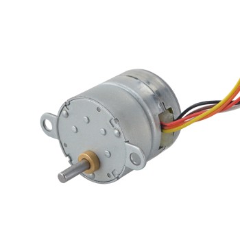 Φ25x25mm PM Stepper Motor W/Dişli Oranı 10:1 Mahmuzlu Dişli Kutusu