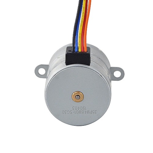 Φ35x35.2mm PM Stepper Motor W/Dişli Oranı 30:1 Mahmuzlu Dişli Kutusu