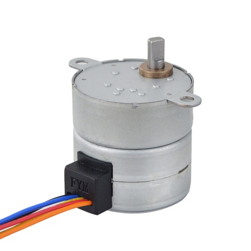 Φ35x35.2mm PM Stepper Motor W/Dişli Oranı 60:1 Mahmuzlu Dişli Kutusu