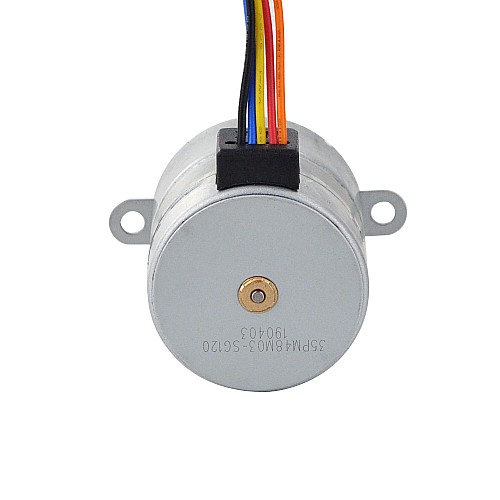 Φ35x35.2mm PM Stepper Motor W/Dişli Oranı 120:1 Mahmuzlu Dişli Kutusu