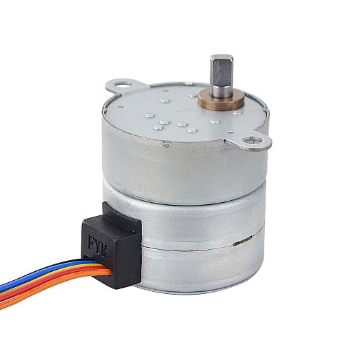 Φ35x35.2mm PM Stepper Motor W/Dişli Oranı 120:1 Mahmuzlu Dişli Kutusu