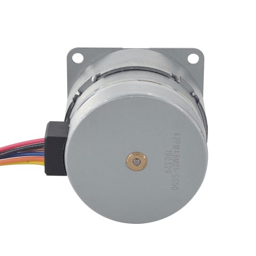 CN Satışta - Φ42x38mm PM Stepper Motor W/Dişli Oranı 50:1 Mahmuzlu Dişli Kutusu