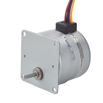 Φ42x38mm PM Stepper Motor W/Dişli Oranı 50:1 Mahmuzlu Dişli Kutusu