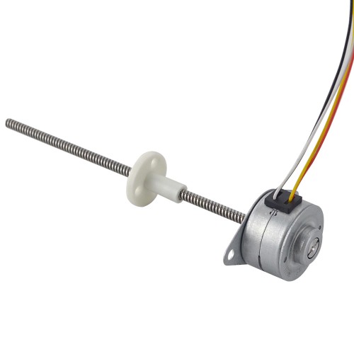 Φ25x15,7mm PM Harici Lineer Adım Motoru 0,48A Kablo 2,44mm/0,096" Uzunluk 110mm