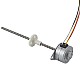 Φ25x15,7mm PM Harici Lineer Adım Motoru 0,48A Kablo 2,44mm/0,096" Uzunluk 110mm