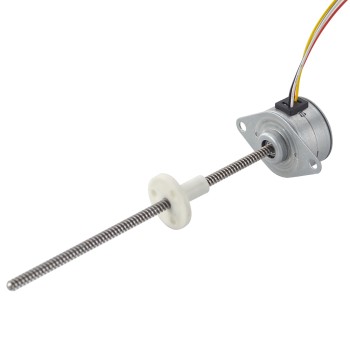 Φ25x15,7mm PM Harici Lineer Adım Motoru 0,48A Kablo 2,44mm/0,096" Uzunluk 110mm
