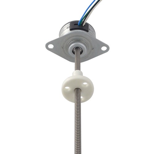 Φ25x14.5mm PM Harici Lineer Adım Motoru 0.143A Kablo 1.22mm/0.047" Uzunluk 174mm