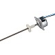 Φ25x14.5mm PM Harici Lineer Adım Motoru 0.143A Kablo 1.22mm/0.047" Uzunluk 174mm