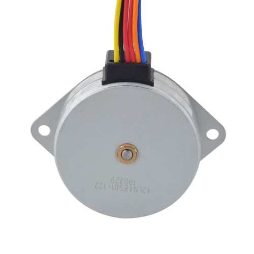 CN Satışta - Φ42x16.5mm PM Harici Lineer Adım Motoru 0.4A Kablo 0.5mm/0.0197" Uzunluk 21mm