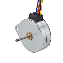 CN Satışta - Φ42x16.5mm PM Harici Lineer Adım Motoru 0.4A Kablo 0.5mm/0.0197" Uzunluk 21mm