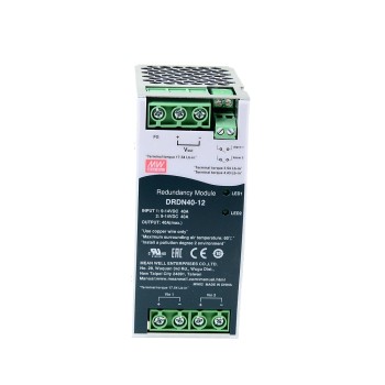 DRDN40-12 MEANWELL 12VDC 40A DIN Ray Tipi Yedekleme Modülü