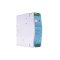 EDR-150-24 MEANWELL 150W 24VDC 5.2A 115VAC/6.5A 230VAC Tek Çıkışlı Endüstriyel DIN RAYI