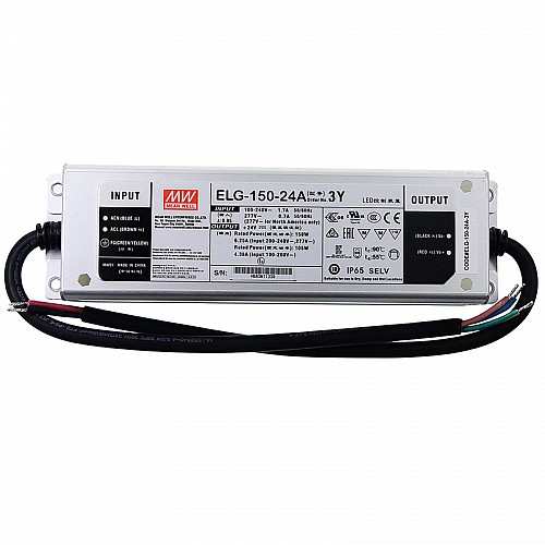 ELG-150-24A-3Y MEANWELL 24V 6.25A 105W Sabit Voltaj + Sabit Akım LED Sürücüsü ELG-150-24A-3Y MEANWELL 24V 6.25A 105W Sabit Voltaj + Sabit Akım LED Sürücüsü