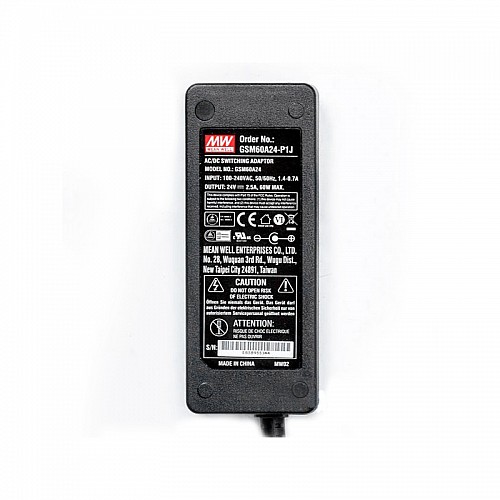 GSM60A24-P1J MEANWELL 60W 24VDC 2,5A 115/230VAC AC-DC Güvenilir Yeşil Tıbbi Adaptör GSM60A24-P1J MEANWELL 60W 24VDC 2,5A 115/230VAC AC-DC Güvenilir Yeşil Tıbbi Adaptör