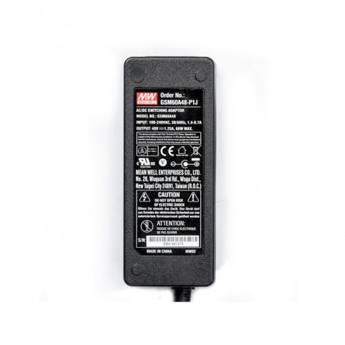 GSM60A48-P1J MEANWELL 60W 48VDC 1,25A 115/230VAC AC-DC Güvenilir Yeşil Tıbbi Adaptör