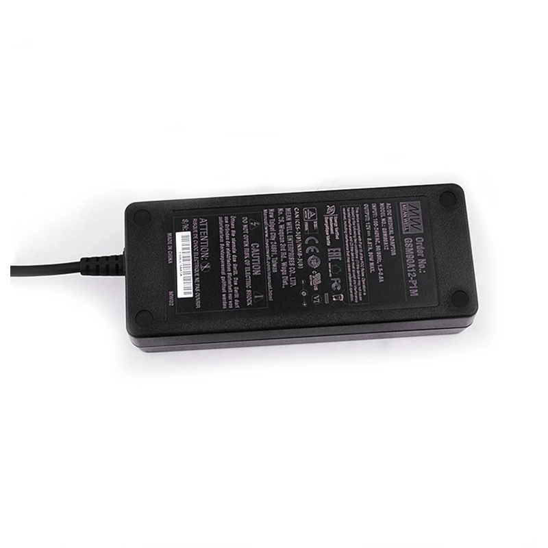 GSM90A12-P1M MEANWELL 80W 12VDC 6.67A 115/230VAC AC-DC Güvenilir Yeşil Tıbbi Adaptör