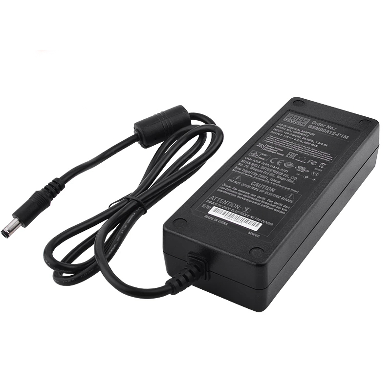 GSM90A12-P1M MEANWELL 80W 12VDC 6.67A 115/230VAC AC-DC Güvenilir Yeşil Tıbbi Adaptör