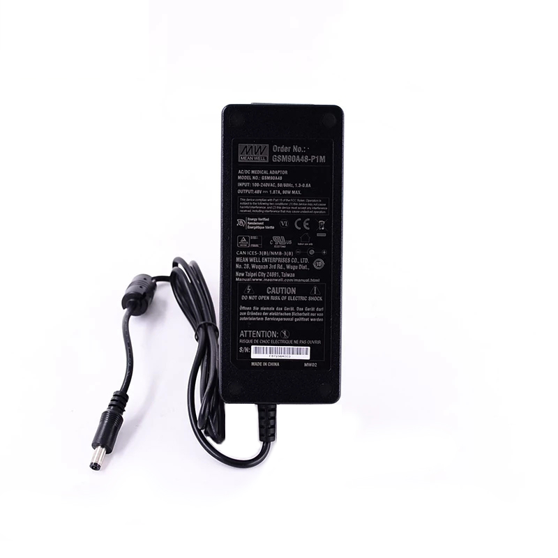 GSM90A48-P1M MEANWELL 90W 48VDC 1.87A 115/230VAC AC-DC Güvenilir Yeşil Tıbbi Adaptör