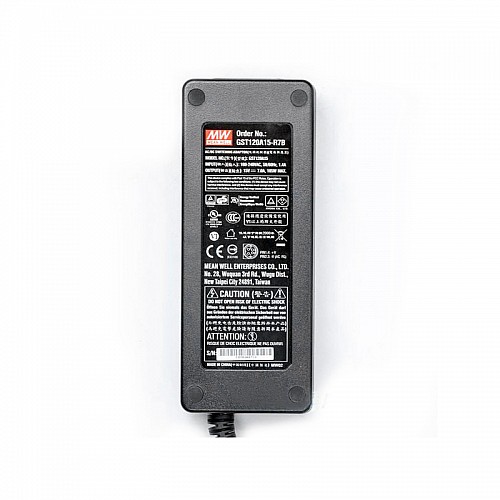 GST120A15-R7B MEANWELL 105W 15VDC 7A 115/230VAC AC-DC Güvenilir Yeşil Endüstriyel Adaptör