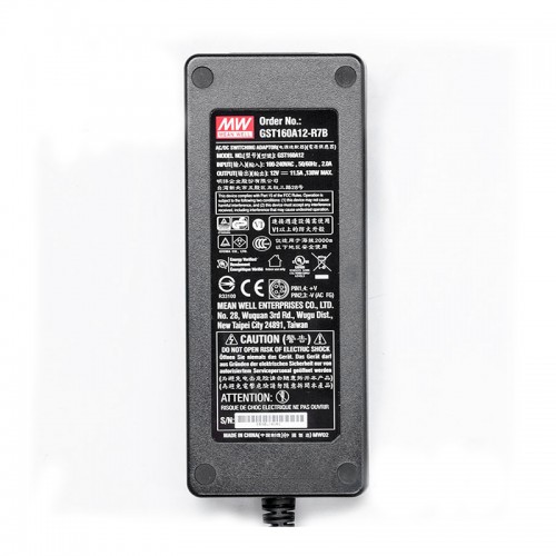 GST160A12-R7B MEANWELL 138W 12VDC 11,5A 115/230VAC AC-DC Güvenilir Yeşil Endüstriyel Adaptör