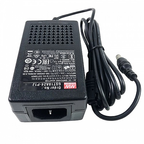 GST18A24-P1J MEANWELL 18W 24VDC 0,75A 115/230VAC AC-DC Güvenilir Yeşil Endüstriyel Adaptör GST18A24-P1J MEANWELL 18W 24VDC 0,75A 115/230VAC AC-DC Güvenilir Yeşil Endüstriyel Adaptör
