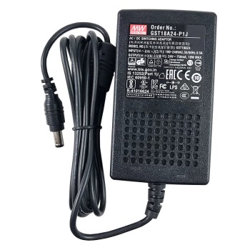 GST18A24-P1J MEANWELL 18W 24VDC 0,75A 115/230VAC AC-DC Güvenilir Yeşil Endüstriyel Adaptör