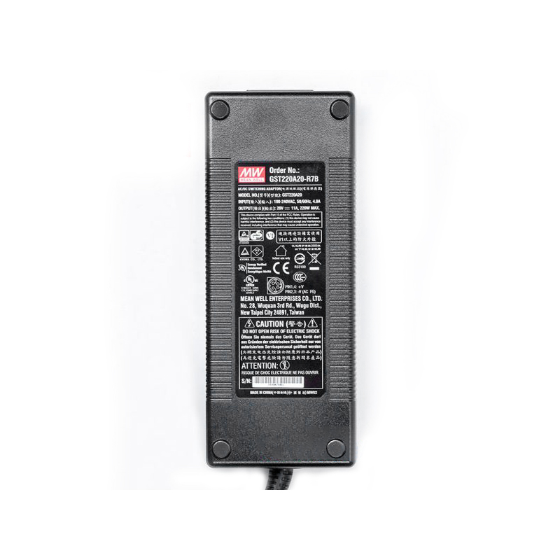 GST220A20-R7B MEANWELL 220W 20VDC 11A 115/230VAC AC-DC Güvenilir Yeşil Endüstriyel Adaptör