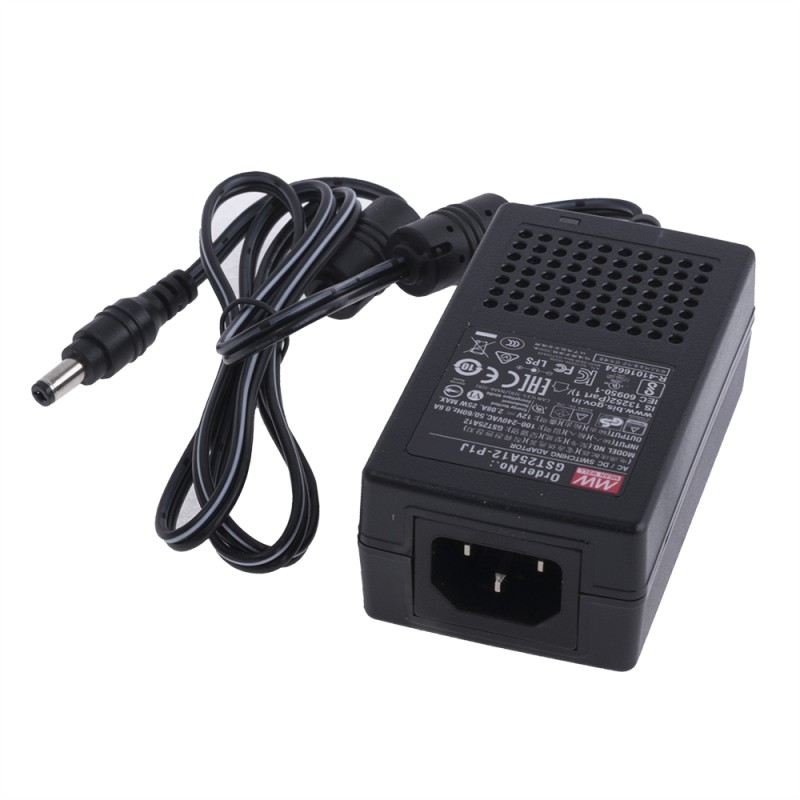 GST25A12-P1J MEANWELL 25W 12VDC 2.08A 115/230VAC AC-DC Güvenilir Yeşil Endüstriyel Adaptör