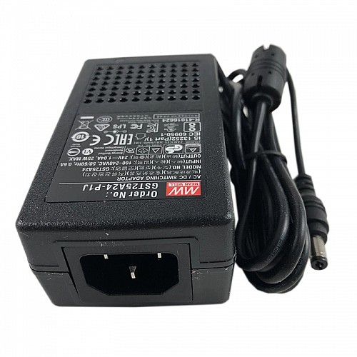 GST25A24-P1J MEANWELL 25W 24VDC 1.04A 115/230VAC AC-DC Güvenilir Yeşil Endüstriyel Adaptör