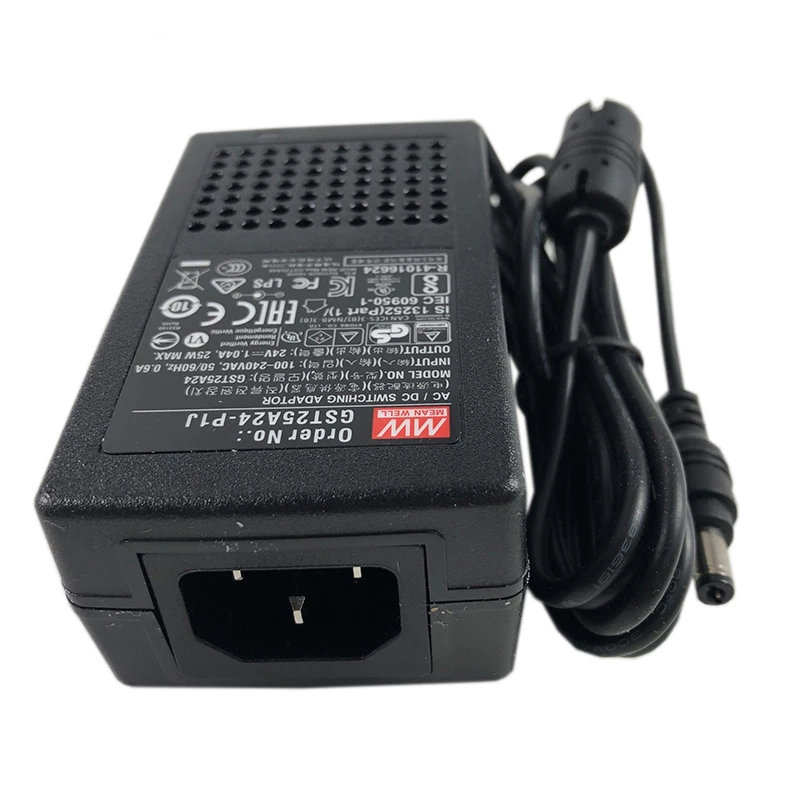 GST25A24-P1J MEANWELL 25W 24VDC 1.04A 115/230VAC AC-DC Güvenilir Yeşil Endüstriyel Adaptör