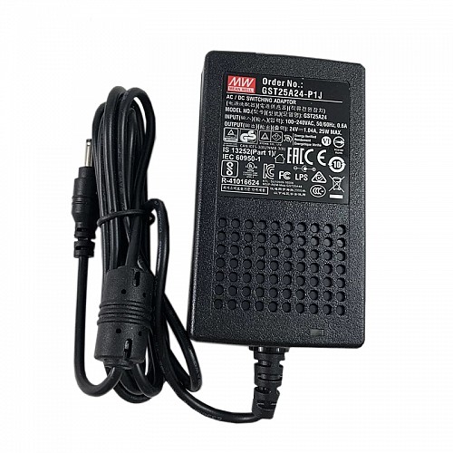 GST25A24-P1J MEANWELL 25W 24VDC 1.04A 115/230VAC AC-DC Güvenilir Yeşil Endüstriyel Adaptör