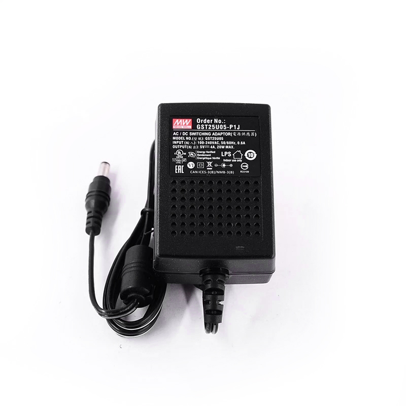 GST25U05-P1J MEANWELL 20W 5VDC 4A 115/230VAC AC-DC Güvenilir Yeşil Endüstriyel Adaptör