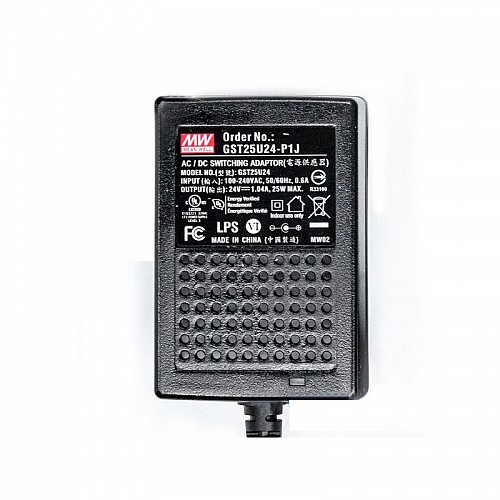 GST25U24-P1J MEANWELL 25W 24VDC 1.04A 115/230VAC AC-DC Güvenilir Yeşil Endüstriyel Adaptör