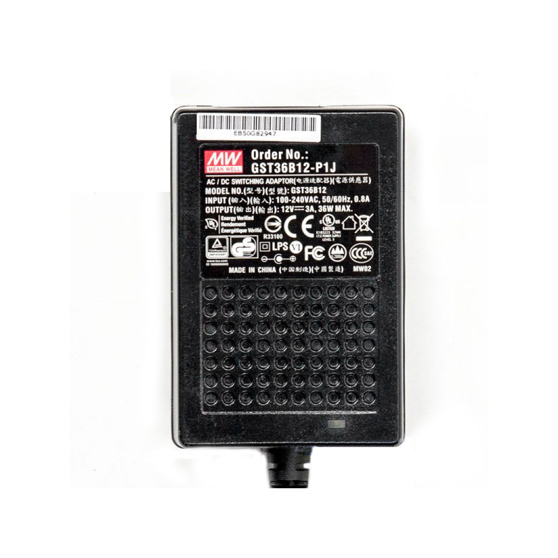 GST36B12-P1J MEANWELL 36W 12VDC 3A 115/230VAC AC-DC Güvenilir Yeşil Endüstriyel Adaptör