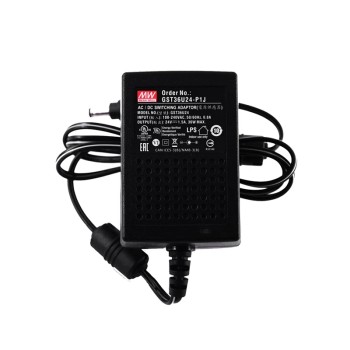 GST36U24-P1J MEANWELL 36W 24VDC 1.5A 115/230VAC AC-DC Güvenilir Yeşil Endüstriyel Adaptör