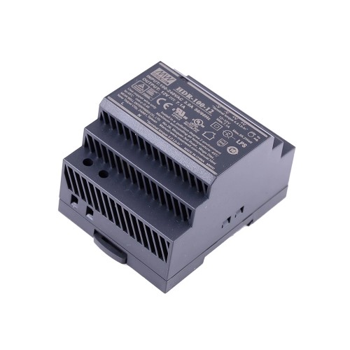 HDR-100-12 MEANWELL 85,2 W 12 VDC 7,1 A 115/230 VAC Ultra İnce Basamak Şeklinde DIN Ray Güç Kaynağı