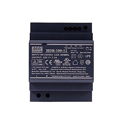 HDR-100-12 MEANWELL 85,2 W 12 VDC 7,1 A 115/230 VAC Ultra İnce Basamak Şeklinde DIN Ray Güç Kaynağı