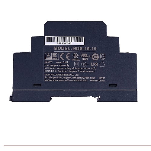 HDR-15-15 MEANWELL 15W 15VDC 1A 115/230VAC Ultra İnce Basamak Şeklinde DIN Ray Güç Kaynağı HDR-15-15 MEANWELL 15W 15VDC 1A 115/230VAC Ultra İnce Basamak Şeklinde DIN Ray Güç Kaynağı